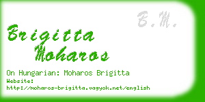 brigitta moharos business card